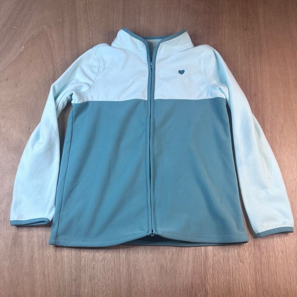 OshKosh B’gosh Kids Fleece Jacket Blue Zip Up Size 12/12A
